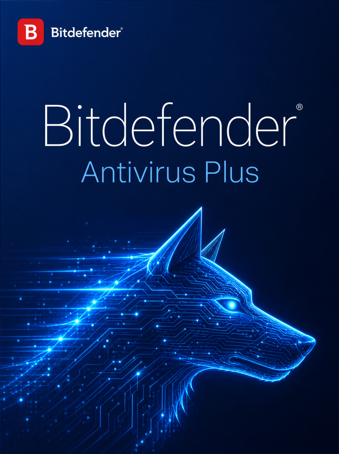 Bitdefender Antivirus Plus лицензийн хайрцгийн зураг — Windows-д зориулсан суурь антивирус