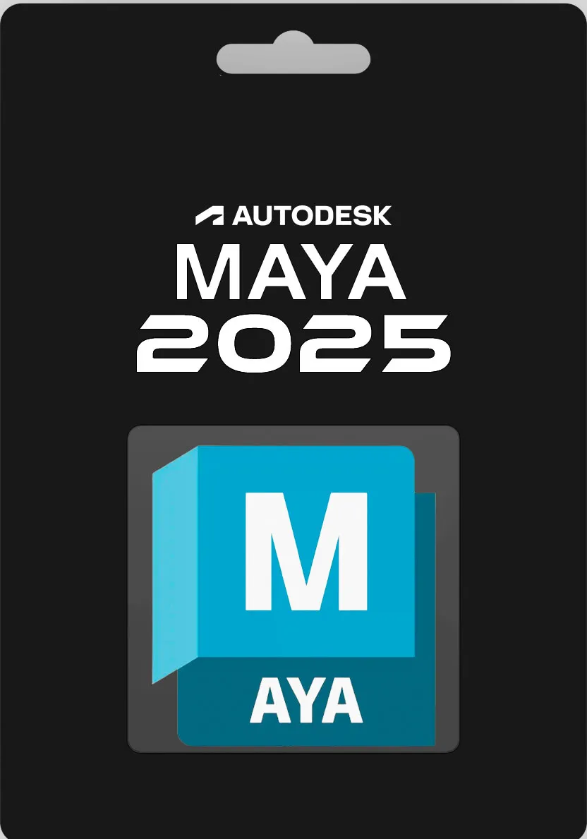 Autodesk Maya 3D 2027 лицензийн карт — Maya програмын цэнхэр M лого