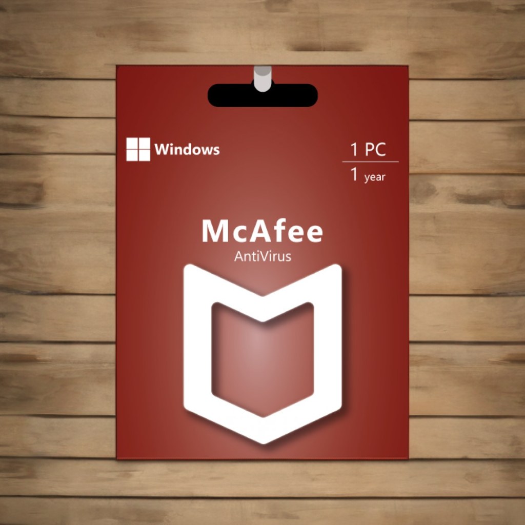 McAfee AntiVirus 1 PC / 1 жил лицензийн хайрцгийн зураг — Windows төхөөрөмжид зориулсан антивирус хамгаалалт