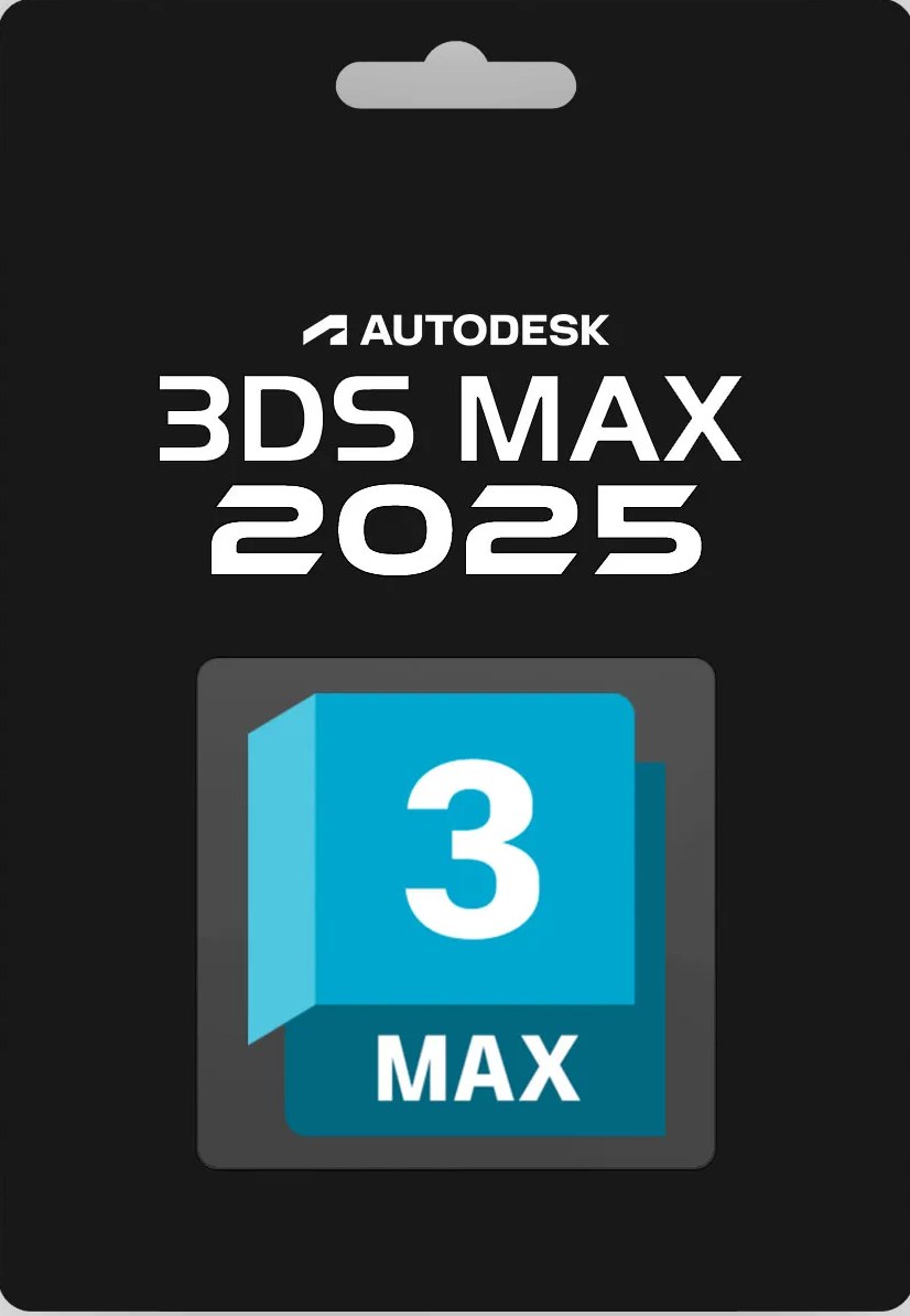 Autodesk 3ds Max лицензийн карт — цэнхэр 3ds Max лого